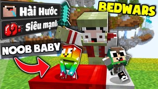 NOOB HACK BEDWARS BABY SỞ HỮU GIÁP VIP *KHANGG TROLL NOOB TEAM VÁY KIM CƯƠNG VIP NHẤT MINECRAFT