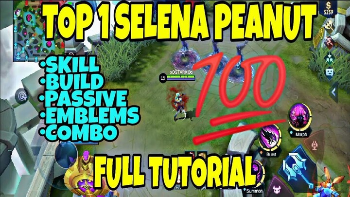 Peanut Top 1 Global Selena l Selena Full Tutorial l Aloha YT