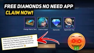 FREE CHANGE NAME AND FREE DIAMONDS 2021 NEW EVENT : MOBILE LEGENDS BANG BANG
