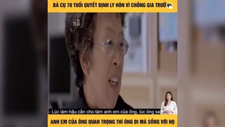 Ly hôn chồng ở tuổi 70 #reviewphim 2