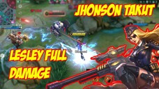 Terlalu Pasrah Lah Kau Jhonson Dengan True Damage Lesley Mobile Legends Tembusss