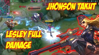 Terlalu Pasrah Lah Kau Jhonson Dengan True Damage Lesley Mobile Legends Tembusss