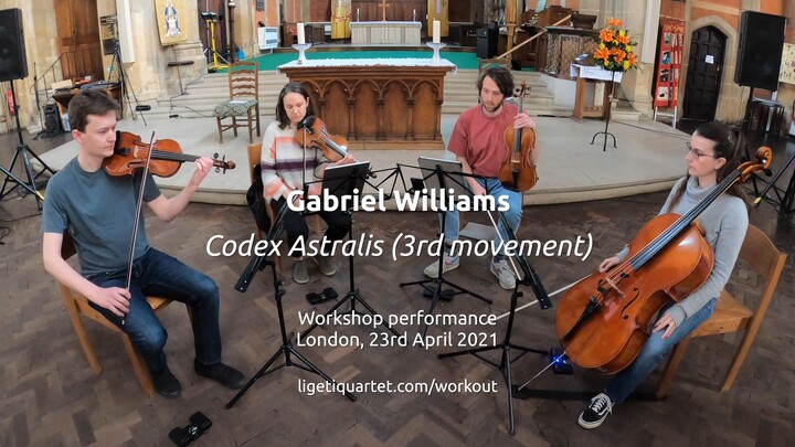 Gabriel Williams - Codex Astralis III - Workshop performance