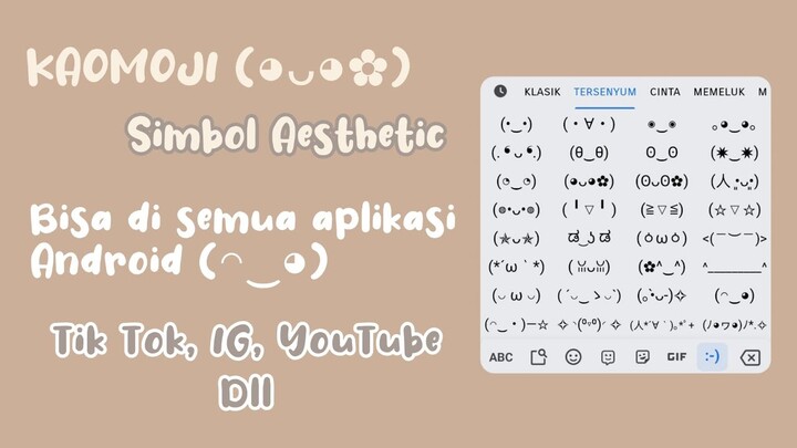 Kaomoji IPhone Di Hp Android || Aesthetic Simbol