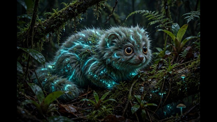 Glow moss Cat