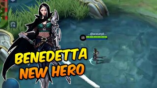 BENEDETTA NEW HERO GAMEPLAY | MOBILE LEGENDS BANG BANG | ANYTHING 4 YOU