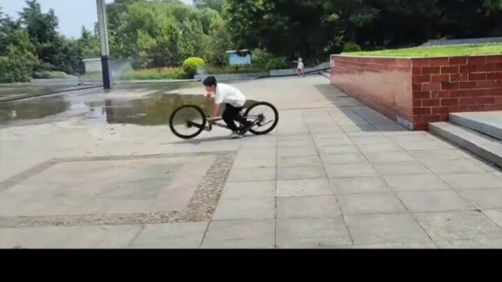 Humans Are Doomed #Don’tTryThisAtHome #Dual-Drive Bike #Soft-Tail Mountain Bike #Mountain Bike Downh