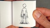 How to achieve the effect of characters disappearing into ashes in flip book animation?