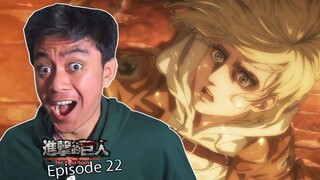 Kembalinya Annie Leonhart!! - Female Titan | Attack On Titan Season 4 Episode 22 INDONESIA REACTION