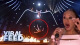 ACROBATIC ROUTINE GOES WRONG on America's Got Talent | VIRAL FEED