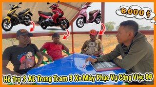 Quanglinhvlogs || Hỗ Trợ 3 Anh Em Trong Team Mua Xe Máy Để Phục Vụ Công Việc Gia Đình