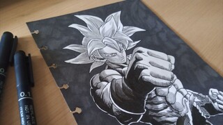 DRAWING GOKU ULTRA INSTINCT MANGA STYLE - Mizuart