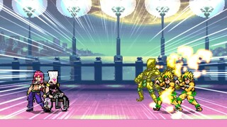 【MUGEN】Silver Town + Red Town ที่อ่อนแอลง VS DIO ที่แข็งแกร่งที่สุดสองตัว