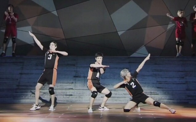[Volleyball Boys Stage Play/Karenso] This should be the cutest line dance scene ending (σ′▽‵)′▽‵)σ