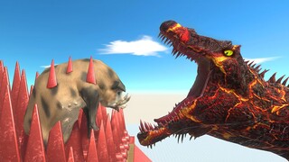 Jump Above Various Obstacles - Animal Revolt Battle Simulator