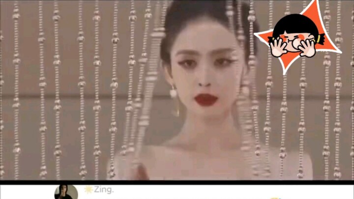 The curtain for listening to state affairs—Zhang Xinyu's gaze really fits the mood!