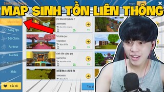 Monsterr Thăm Quan Map Sinh Tồn SẢNH LIÊN THÔNG Trong Mini World !!