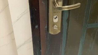I pushed this door open and my friend said he thought I came on horseback.