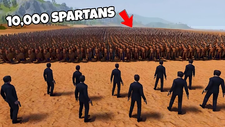 10 JOHN WICK vs 10,000 SPARTANS😱