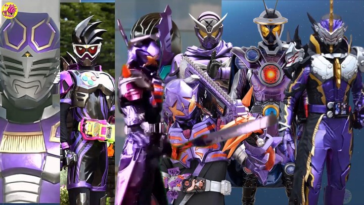Kamen Rider Buffa and 6 Purple Armor Rider (FanArt)