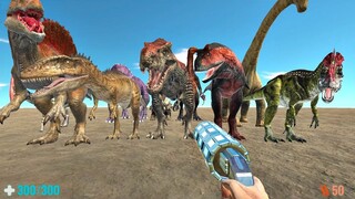Hunting Aliens Dinosaurs in The Moon. Animal Revolt Battle Simulator