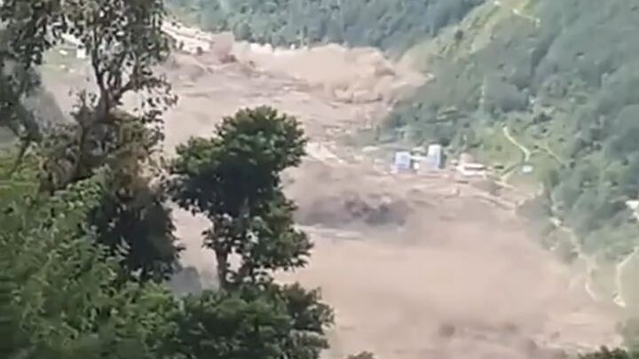 Nepal rasuwa china border flood😔