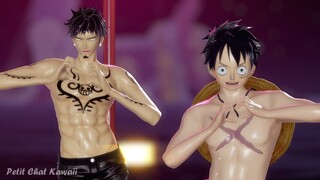 [MMD One Piece] - Luffy x Law - JUDAS Lady Gaga