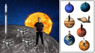 Elon Mask taking over different planet meme