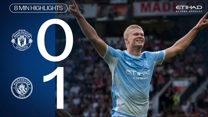 Man United 0-1 Man City | Highlights as 10-man Blues win Manchester derby through Haaland