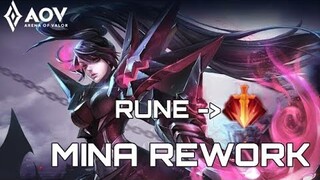 AOV MINA DI REWORK.. GAK LAGI JADI OBS | ROV | LiênQuân | ARENA OF VALOR | 傳說對決