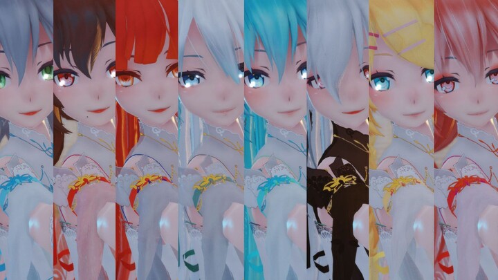 [MMD] ครอบครัว V ชาวจีนและญี่ปุ่น และครอบครัว U ร่วมกันแสดงเพื่ออวยพรให้ทุกคนที่ Station B เป็นปีที่