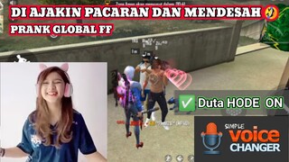 PRANK GLOBAL FF PAKE SUARA CEWEK DES4H M3NDES4H DI KASI DIAMOND, DASAR GLOBAL FF SANG3 🤣🤣🤣