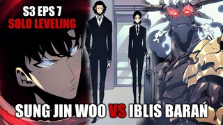 S3 Eps 7 Solo Leveling - Aliansi Hunter Rank S Terbentuk Untuk Raid Jeju - Jin Woo Vs Iblis Baran!