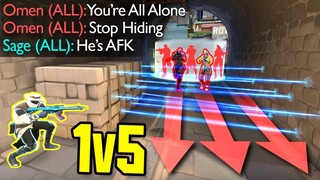 These 1v5 HERO Moments Make Players QUIT VALORANT...