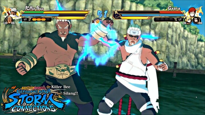 Combo Hebat Lariat Killer Bee dan Raikage di Naruto x Boruto Ultimate ninja Strom Connection