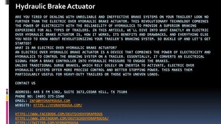 Hydraulic Brake Actuator