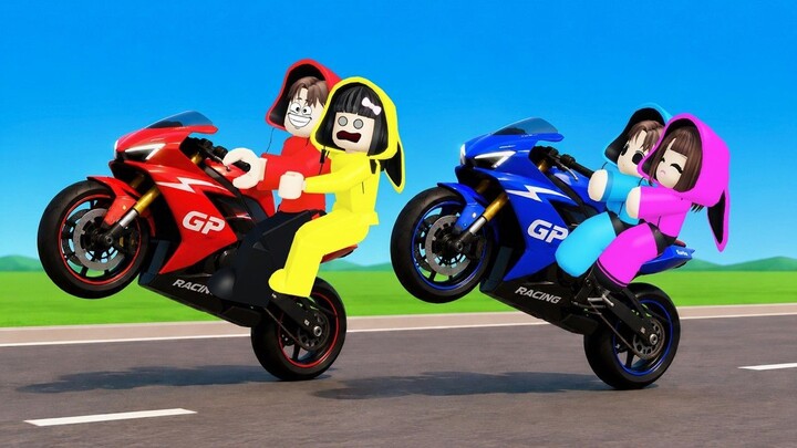 Yuta Mio Balapan Motor Drag GP Vs Popo Dan Mimi