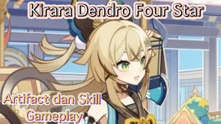 Genshin Impact INDO - Pembahasan Kirara Dendro Four Star mengenai Artifact dan Skill + Gameplay
