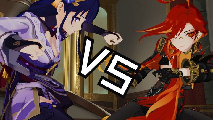 原神火神VS雷神，巅峰之战