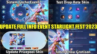 UPDATE EVENT STARLIGHT FEST 2023 SKIN STAR ANNUAL ANGELA! PERATURAN DRAW, PRIZEPOOL, & TOKEN GRATIS