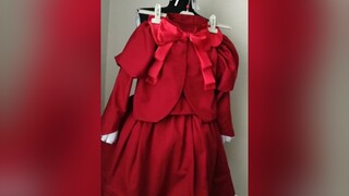 Cry for me (･ัω･ั) kate anime cosplay costume design sewing shadowhouse red princess dress fancy fyp keşfet öneçıkar küçük elbise tut