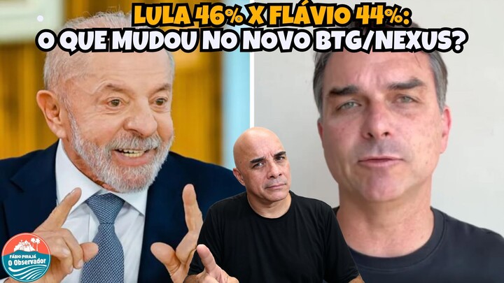 BTGNEXUS LULA 46% X FLÁVIO 44% — EMPATE TÉCNICO NO 2º TURNO