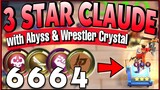 BEST SYNERGY for LING COMMANDER 1st SKILL | 3 STAR CLAUDE w/ Abyss & Wrestler Crystal | 6664 LINE UP