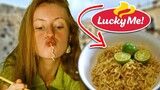 Eating Filipino Food for the First Time: Reaction to Pancit Canton