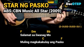 Star Ng Pasko - ABS-CBN Music All Star (2009) Easy Guitar Chords Tutorial with Lyrics