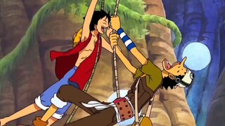 Funny moments 😆😆😆 Luffy and Usopp making fun on the Jungle and the end....😆😆😆