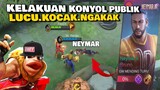 PUBLIK KONYOL BRUNO SKIN NEYMAR NGAKAK MAIN BOLA 😂MOMENT LUCU MOBILE LEGENDS