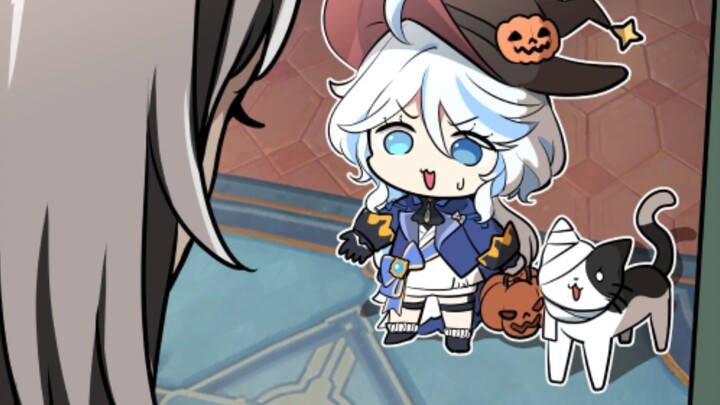 Silly Fufu: If you don’t give me candy… Oops, I rang the wrong doorbell! I’m climbing out now…
