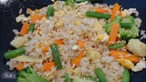 no secret to make best fried rice veggies with egg|vegetarian recommended