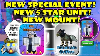 NEW SPECIAL EVENT | NEW 5 STAR UNIT | NEW MOUNT - ALL STAR TOWER DEFENSE